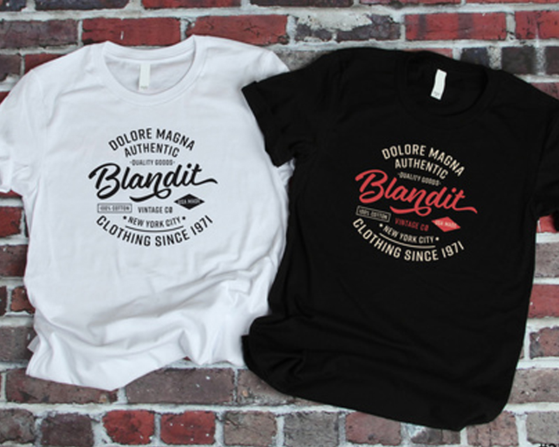 Design graphique sur t-shirt