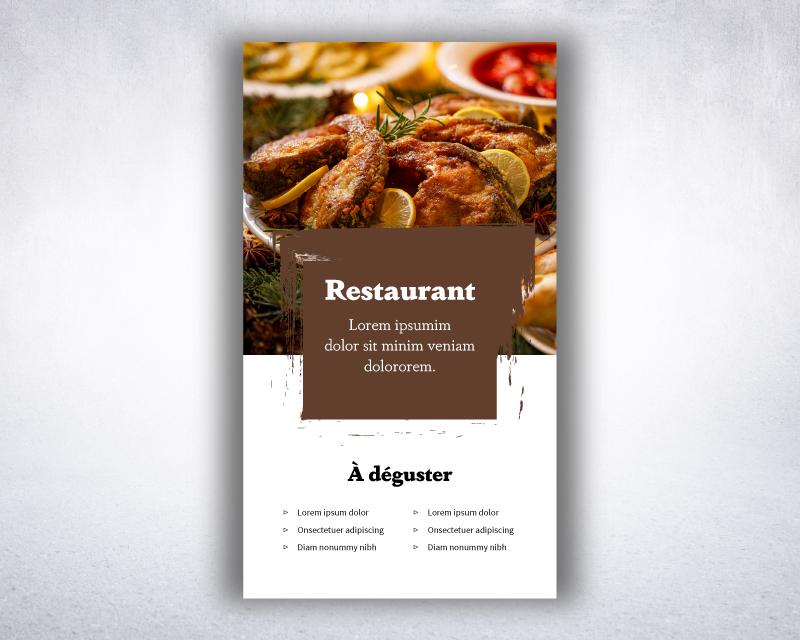 Design graphique sur flyer